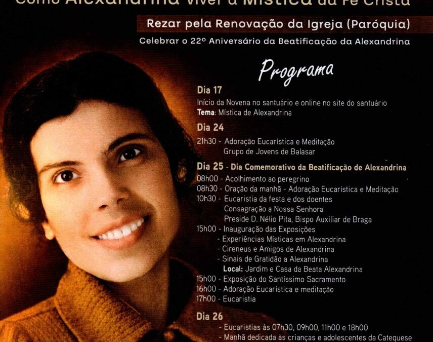 Festa em Honra da Beata Alexandrina